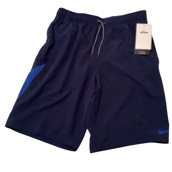 Nike Other - Nike Swim Mens Navy Blue Colorblock Board Shorts 4-Way Stretch NESSA482-440 S